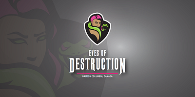 Eves of Destruction Roller Derby branding branding and identity design illustration logo roller derby vector