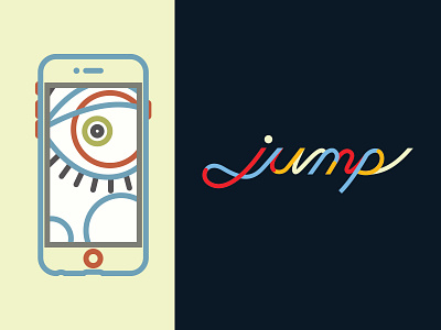 Jump - Branding for Phone Charger branding handlettering identity identity branding illustration logo logotype phone charger typography