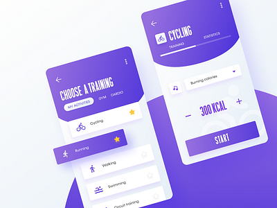 Fitness App app fitness interface product design ui uidesign ux