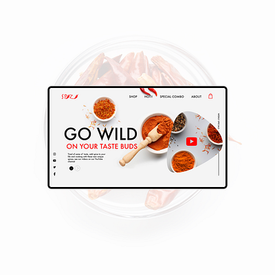 Spizi web store ui branding design flat web website