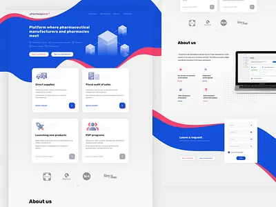 Pharma Space Landing Redesign design desktop figma marketplace mockup pharma pharmaceutical pharmaceuticals pharmacy service ui uiux ux web web design website