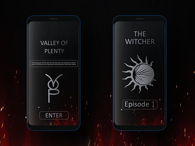 Witcher App Progress app app design progress prototype witcher