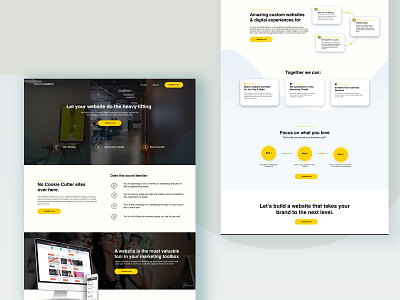 Agency Website - Home Page Design agency agency website ui ui design uiux ux webflow website design website designer