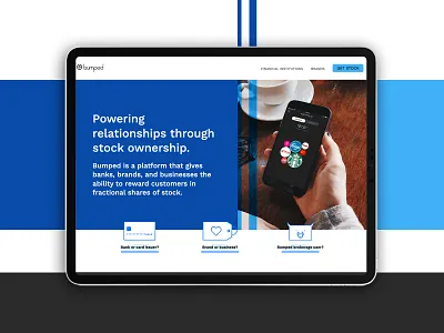 Bumped.com Rebrand branding design illustration illustrator portland rebrand redesign startup stockmarket tech