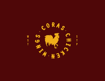 Coras Chicken Wings branding chicken chicken wings illustrator logo logo design saint paul vector wings