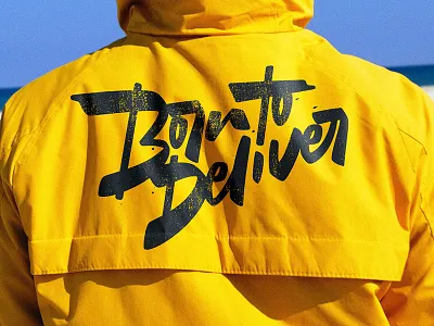 Born to Deliver born calligraphy coronavirus covid 19 delivery font hero lettering logo logotypes type typography