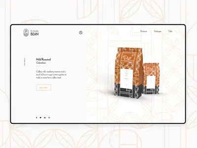 the almighty Bean - Coffee shop design concept adobe dimension adobe illustrator adobe photoshop adobe xd adobedimension adobexd branding design logo logo design ui uidesign webdesign website webui webuiuxdesign
