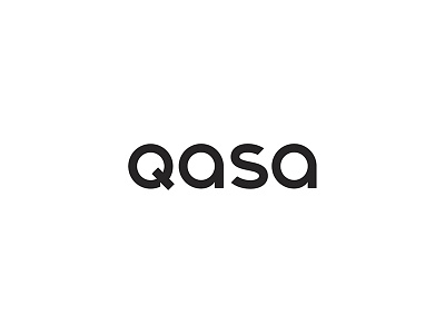 Qasa lettering logo type typogaphy