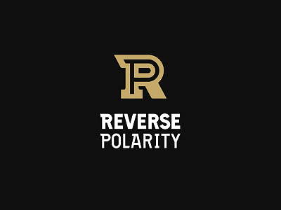 Reverse Polarity branding design lettering logo type typogaphy vector