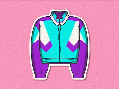 90’s Starter Jacket 90s branding graphic design illustration jacket nba retro sticker