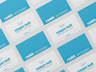 Raddr Cards B blue bright colors business card design business cards fish fishing marine orange outdoors water