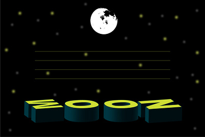 to the moon design dribbbleweeklywarmup. graphic weekly warm up