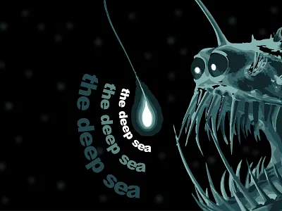 the deep sea design dribbbleweeklywarmup. graphic weekly warm up