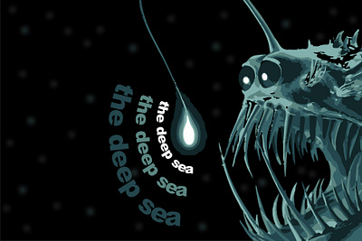 the deep sea design dribbbleweeklywarmup. graphic weekly warm up