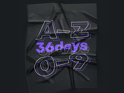 36 days of type 07 / 2020 Edition 36days 36daysoftype 3d 3dlettering abstract design geometry minimal shape type typefesign typography