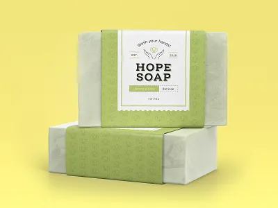 Hope Soap - Weekly Warmup coronavirus covid19 graphic design hope packaging packaging mockup soap soap packaging weekly warmup