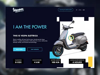 elettrica.vespa.com - Concept Design figma ui ux ux design vector vespa web web design webdesign website design