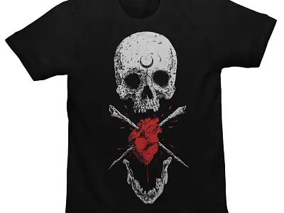 Available artwork band merch clothing design dark art dark illustration macabre merch design skull skull art t shirt design