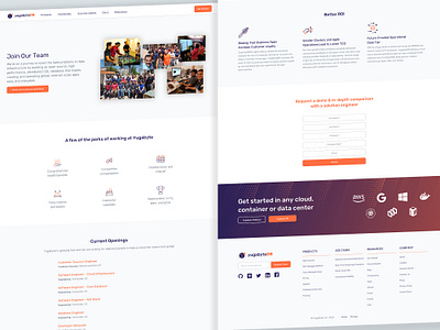 YugabyteDB website (Careers and Open Source) branding careers page cloud database landing page open source product design product page startup ui user experience user interface ux visual identity web design website