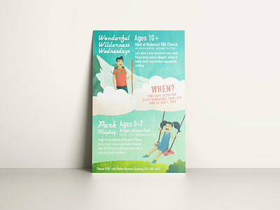 WWW Flyer art flyer hiking illustration outdoors poster retro colors texture