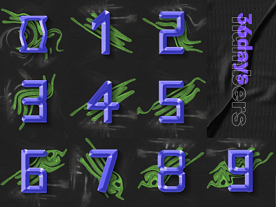 36 days of type 07 2020 Edition 3d 3dlettering abstract design geometry illustration minimal numbers shape typography