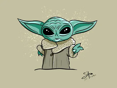Baby Yoda procreate