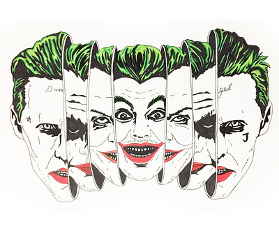 Joker art design drawing handmade illustration illustration art illustrator