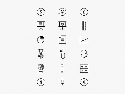 ICONOGRAPHY affinitydesigner branding business design designer drawing dribbble education icon design iconography icons iconset illustration lifestyle vector