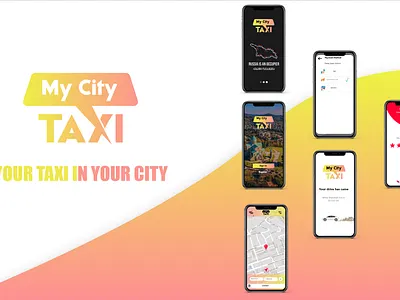 My City Taxi app design icon logo logo design minimal ui ux web xd