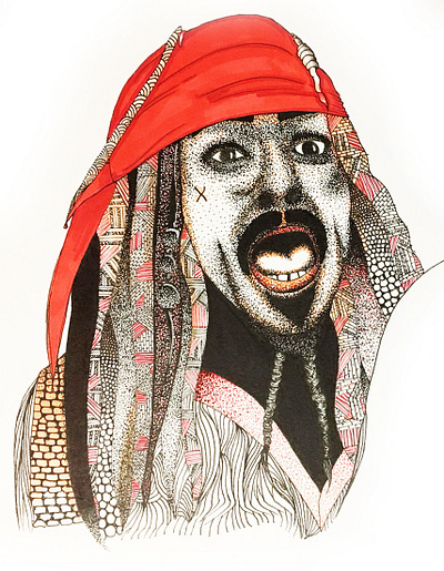 Captain Jack Sparrow art design drawing graphicdesign handmade illustration illustration art illustrator sketch