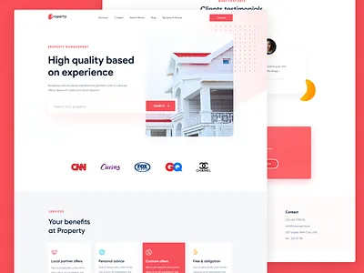 Landing Boys- Realty and Property brand design home house inspiration interaction landing marketing page realty rent site ui ui design ux ux design web web design webflow website