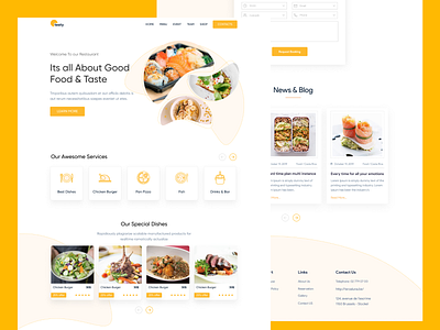 Landing Boys - Food and Recipes brand chef cook design food inspiration interaction landing marketing page recipe site ui ui design ux ux design web web design webflow website