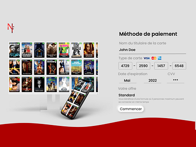 Credit Card Checkout - Remake Netflix colors dailyui dailyux design payment ui ux webdesign