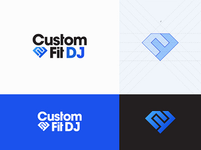 Custom Fit DJ - Logo Design dj dj logo identity logo logo design logodesign logomark mark symbol wedding wedding dj