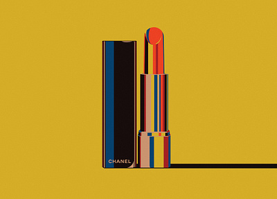 Chanel Lipstick affiche art chanel colors fashion illustration illustraion popart warhol