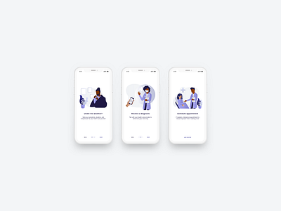 Daily ui 023 - Onboarding black illustrations daily ui daily ui 0023 medical onboarding