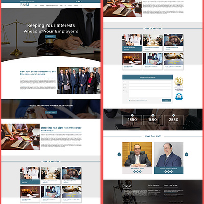 Law PSD Template agency design landing page law lawyer ui