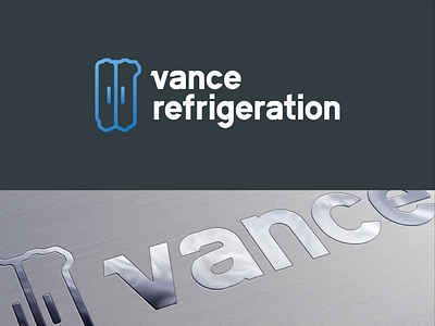 Vance Refrigeration brand design branding icon illustration logo madewithmako the office the office series typography vance refrigeration vector