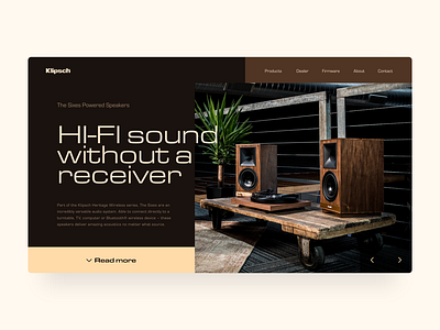 Klipsch The Sixes | UI #001 daily ui dailyui hero section ui ui design uidesign web design webdesign website website design