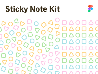 Sticky Note Kit async brainstorming collaboration figma freebie ideation kit post its remote stickies sticky notes