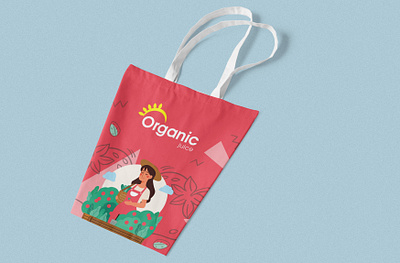 Organic Juice Packaking Design character creative design illustration illustrator juice juicelabel logo logotype organic