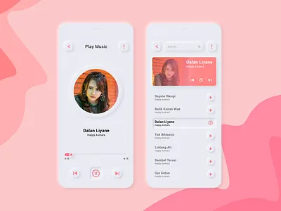 Play Music Apps app design designer flat illustration minimal mobile app mobile app design mobile design neuromorphism ui uidesign ux uxdesign