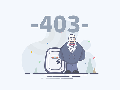 403 illustration ui ux