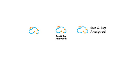 Sun and Sky Analytical Logo branding design illustration logo logodesign typography vector