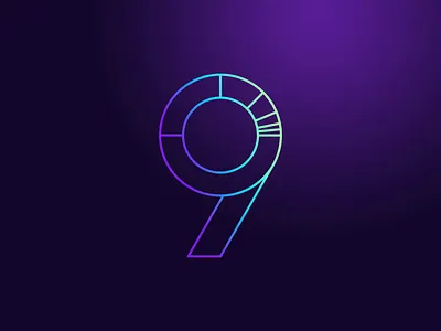 9 - Divide/Multiply circle flat geometric geometry golden ratio minimal minimalism minimalist neon nine sexual shapes square triangle type typography vector