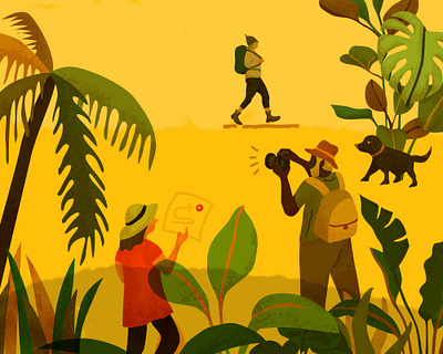 Adventure blog brush explore explorers illustration infographics jungle nature proposify sales