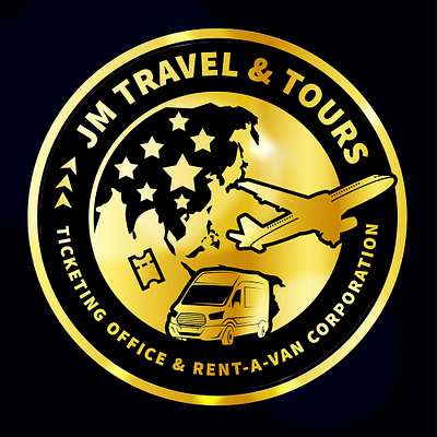 Logo Design - JM Travel & Tours branding design graphic design graphicdesign illustration logo product vector