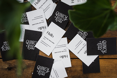 Quincy + Ross Branding branding handlettering logo smallbiz