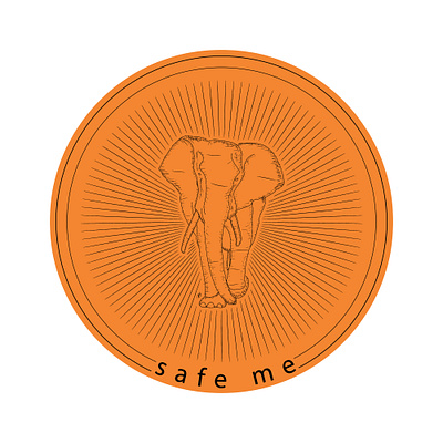 elephant indie design vector animal animal illustration design illustration illustrator indie vector vintage badge