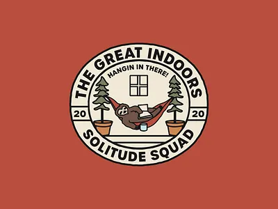 The Great Indoors badgedesign illustration